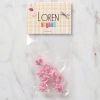 Loren Crafts 8 li Şeffaf Pembe Bebek Arabası Düğme