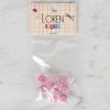 Loren Crafts 8 li Şeffaf Pembe Düğme - 260