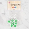 Loren Crafts 8 li Yeşil Gülen Yüz Düğme - 638