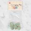 Loren Crafts 8 li Yeşil Kalp Düğme - 325