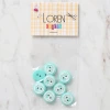 Loren Crafts 8 li Yeşil Kedi Düğme - 588