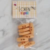 Loren Crafts açık turuncu 8 li çoban düğme - 68