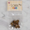 Loren Crafts kahverengi 8 li düğme - 243
