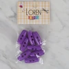 Loren Crafts mor 8 li çoban düğmesi - 90