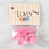 Loren Crafts Pembe 8li Düğme - 3016