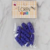 Loren Crafts saks mavi 8 li çoban düğmesi - 88