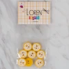 Loren Crafts sarı 8 li balık düğme - 579