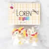 Loren Crafts Sarı Kırmızı 8li Düğme - 3030