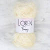 Loren Furry Krem El Örgü İpi - RF065 - 34062