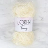 Loren Furry Krem El Örgü İpi - RF065 - 34062