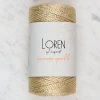 Loren Macrame Sparkle Simli Altın Sarısı El Örgü İ