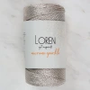 Loren Macrame Sparkle Simli Bej El Örgü İpi - RM 3