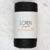 Loren Macrame Sparkle Simli Siyah El Örgü İpi - RM