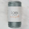 Loren Macrame Sparkle Simli Yeşili El Örgü İpi - R