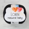 Loren Natural Baby Siyah El Örgü İpi - R004 - 33697