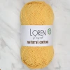 Loren Natural Cotton Hardal Sarı El Örgü İpi - R002 - 33919