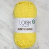 Loren Natural Cotton Pastel Sarı El Örgü İpi - R086 - 33915