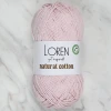 Loren Natural Cotton Pembe El Örgü İpi - R094 - 33910