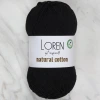 Loren Natural Cotton Siyah El Örgü İpi - R004 - 33908
