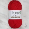 Loren Natural Cotton Vişne Çürüğü El Örgü İpi - R099 - 33912