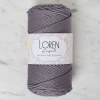 Loren Polyester Soft Macrame Gri El Örgü İpi - LM050 - 34448