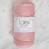 Loren Polyester Soft Macrame Pembe El Örgü İpi - LM042 - 34446