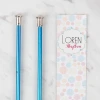 Loren Rythm 5mm Mavi Renkli Metal Örgü Şişi