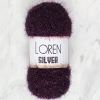 Loren Silver Patlıcan Moru El Örgü İpi - RS0109 - 34082