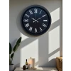 Luxury Black 40 Cm Metal Duvar Saati
