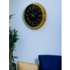 Luxury Gold 40 Cm Metal Duvar Saati
