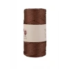Makrome İpi 3mm  Polyester Kahve Simli