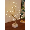 Masaüstü Boncuklu Şarjlı Ağaç Lamba – 3 Kademeli Dokunmatik Işık, Dekoratif LED Masaüstü Ortam Aydınlatması