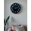 Modern 40 Cm Metal Krom Standart Duvar Saati