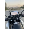 Motosiklet Gidon Telefon Tutucu–360° Döner, Kaymaz Sabitleme Sistemli, Sarsıntı Önleyici Telefon Tutucu Aparat