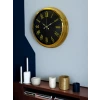 Noble Gold Black 40 Cm Metal Duvar Saati