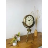 Nostalji Tripod Eskitme Üç Ayaklı Metal Masa Saati