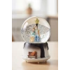 Pilli Işıklı Müzikli Kar Küresi–Kış Masalı Bankta Sevgili Figürlü Eğlenceli Masaüstü Biblo, LED Aydınlatmalı Dekoratif Hediyelik Kar Küresi