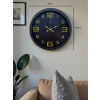 Prime Black 40 cm Metal Modern Tasarım Duvar Saati