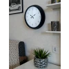 Pure Time Black 40 Cm Metal Duvar Saati