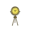 Retro Antique Üç Ayaklı Metal Eskitme Masa Saati