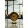 Retro Eskitme 25 x 20 Cm Metal Şık Masa Saati