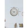 Retro Modern Roma Rakamlı 40 Cm Metal Duvar Saati