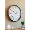 Roma Zarafeti Krom 52 Cm Metal Duvar Saati