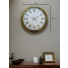 Royal White Gold 40 Cm Metal Duvar Saati