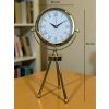 Saray Zarafeti Gold Tripod Üç Ayaklı Metal Masa Saati