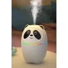 Sevimli Panda Figürlü Hava Nemlendirici – Ultrasonik Soğuk Buhar Makinesi, LED Işıklı Masaüstü Oda Nemlendirici