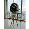 Silver Classic Tasarım Üç Ayaklı Metal Masa Saati