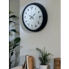 Siyah Arapça Rakamlı 40 Cm Metal Duvar Saati