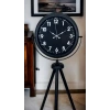 Siyah Asil Standart Stil Tripod Ayaklı Saat