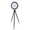 Siyah Desenli Şık Tripod Ayaklı Saat